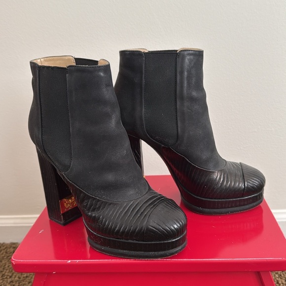 Chanel Platform Booties Size 36 - Picture 4 of 7